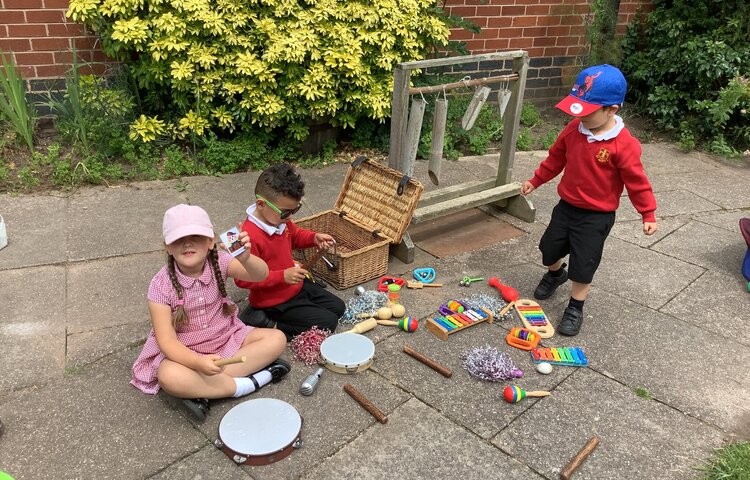 Image of We enjoy music outside! 