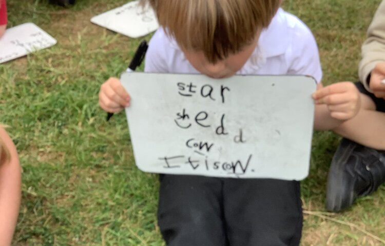 Image of Phonics outside!