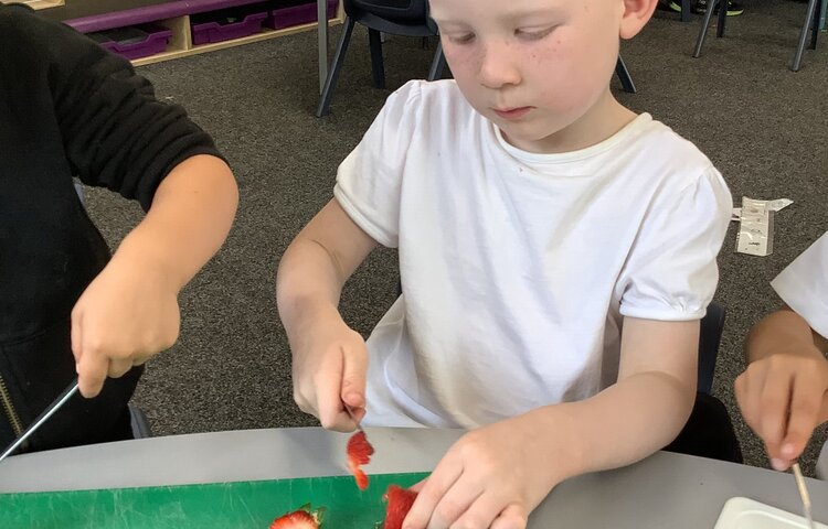 Image of Making fruit ice lollies! 