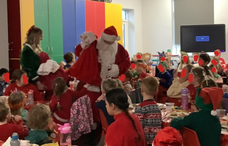 Image of Christmas Dinner and Santa! 