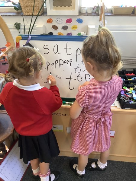 Image of Flying like eagles with our letter formation!