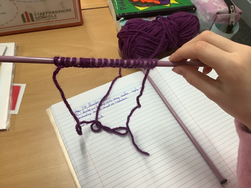 Image of Knitting in Class 4