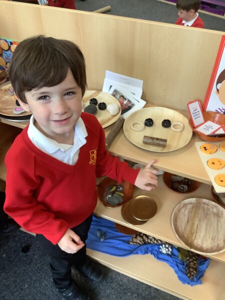 Image of Making faces with loose parts!