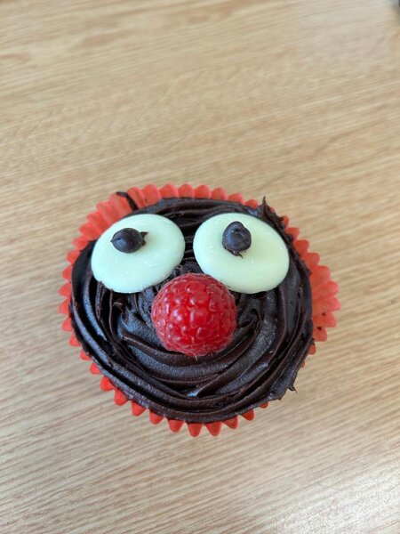 Image of Red Nose Day cake making 