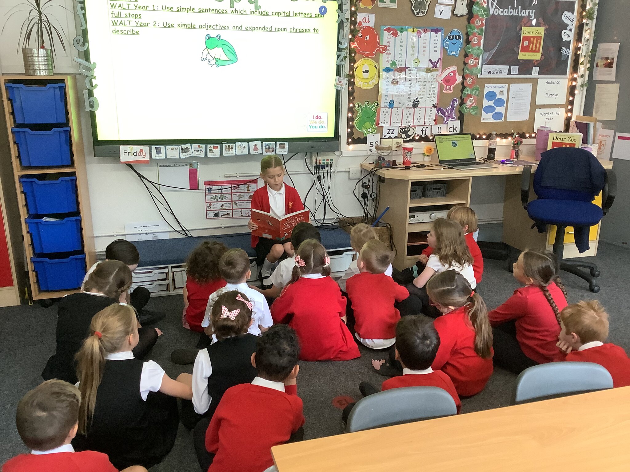 Image of Friday story time in Class 2