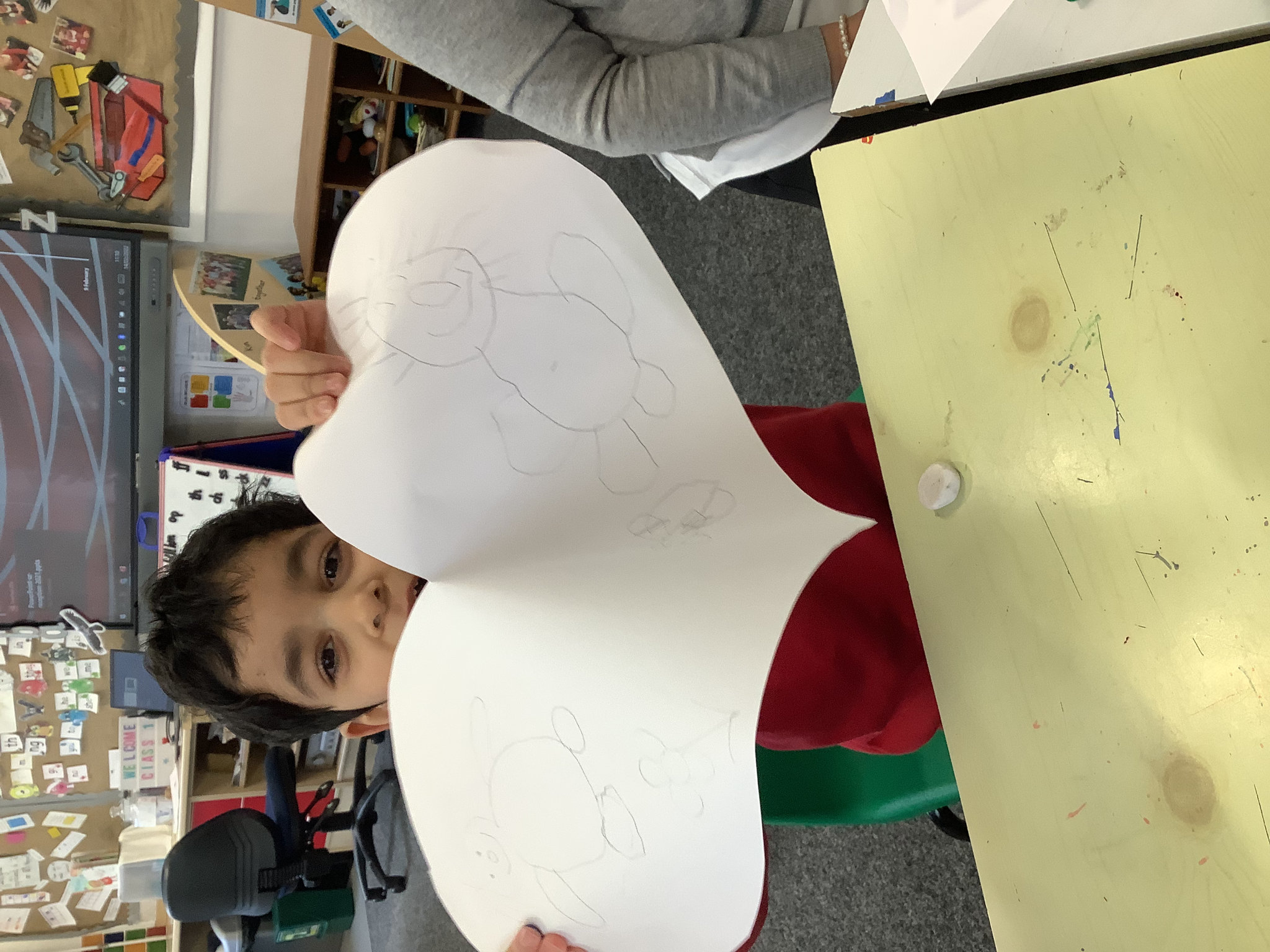 Image of We have been drawing and writing about the things that fill our heart with love!