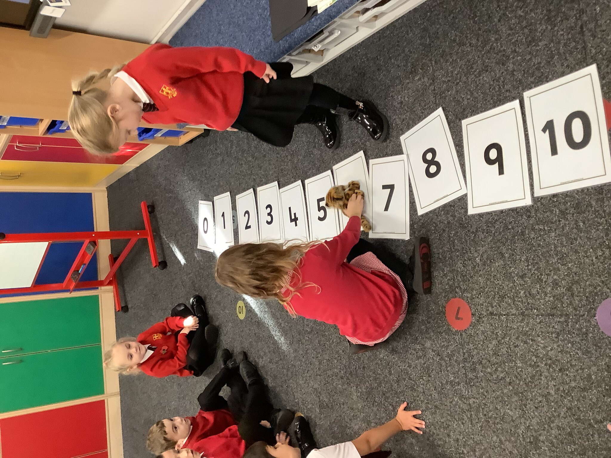 Image of Subtraction on a number line 