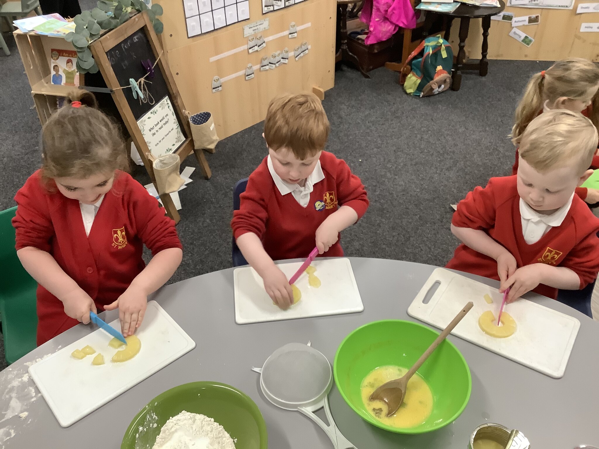 Image of Baking pineapple cakes and banana bread!