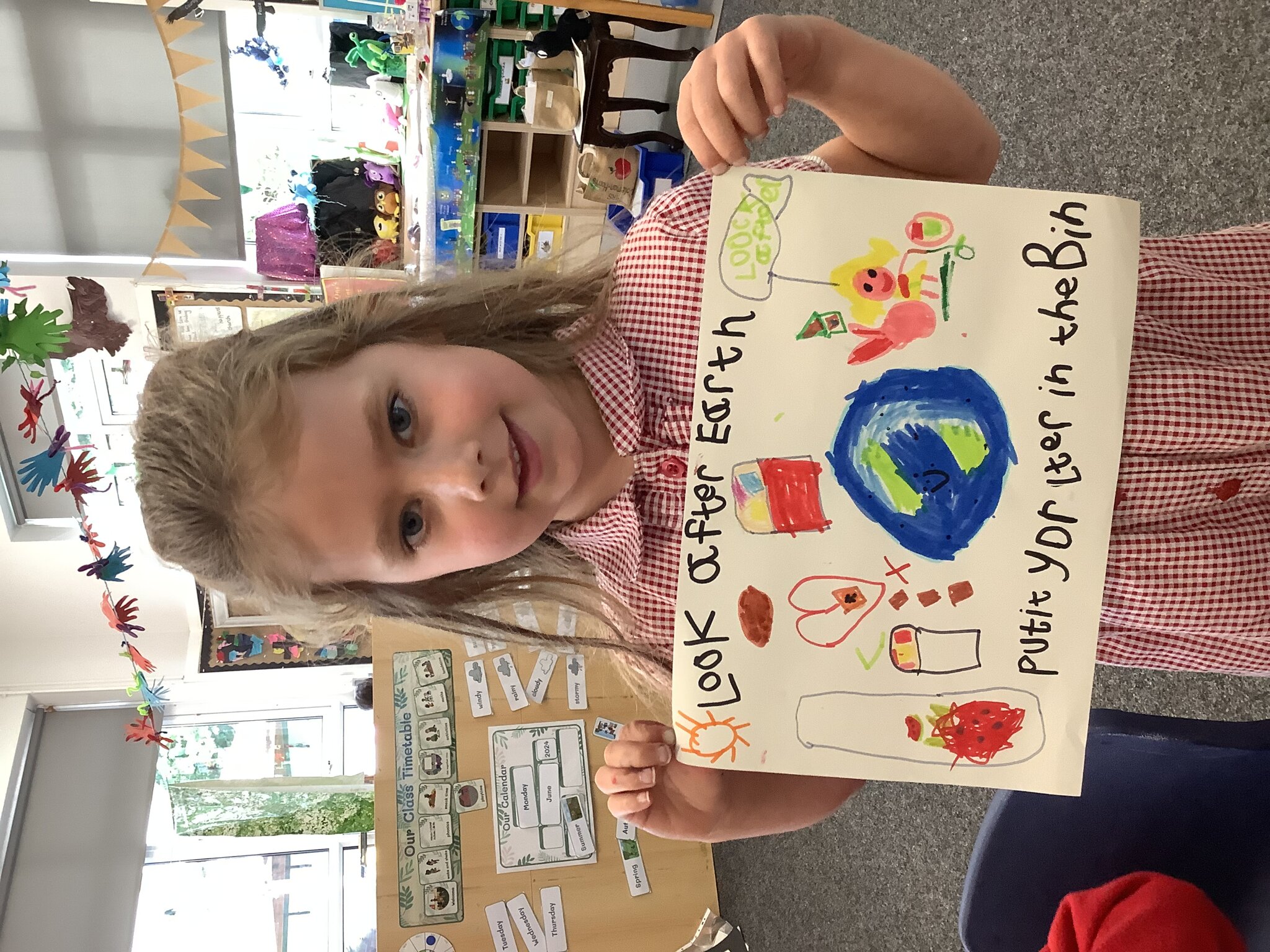 Image of We created posters to encourage everyone to be responsible for our World!