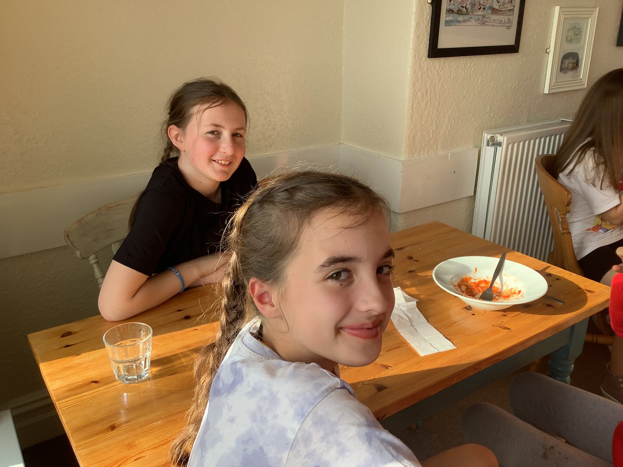 Image of Enjoying our dinner