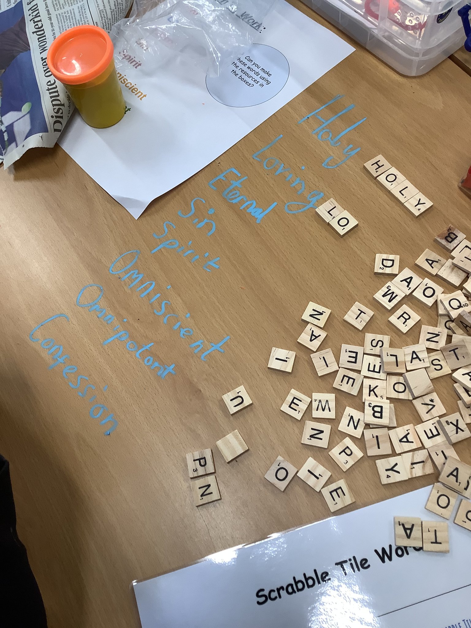 Image of RE key vocabulary