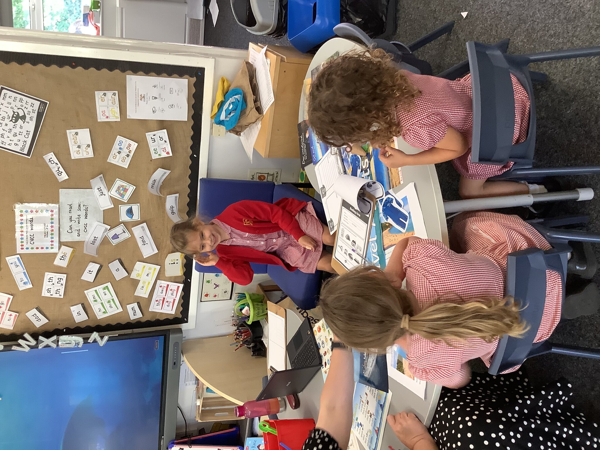 Image of Practicing our oracy skills in the travel agents!
