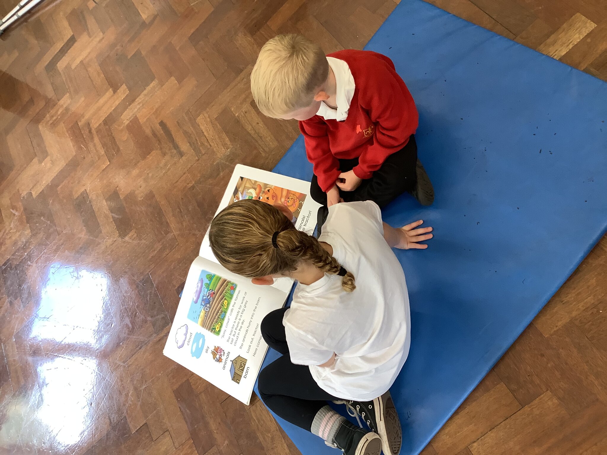 Image of Shared reading today!