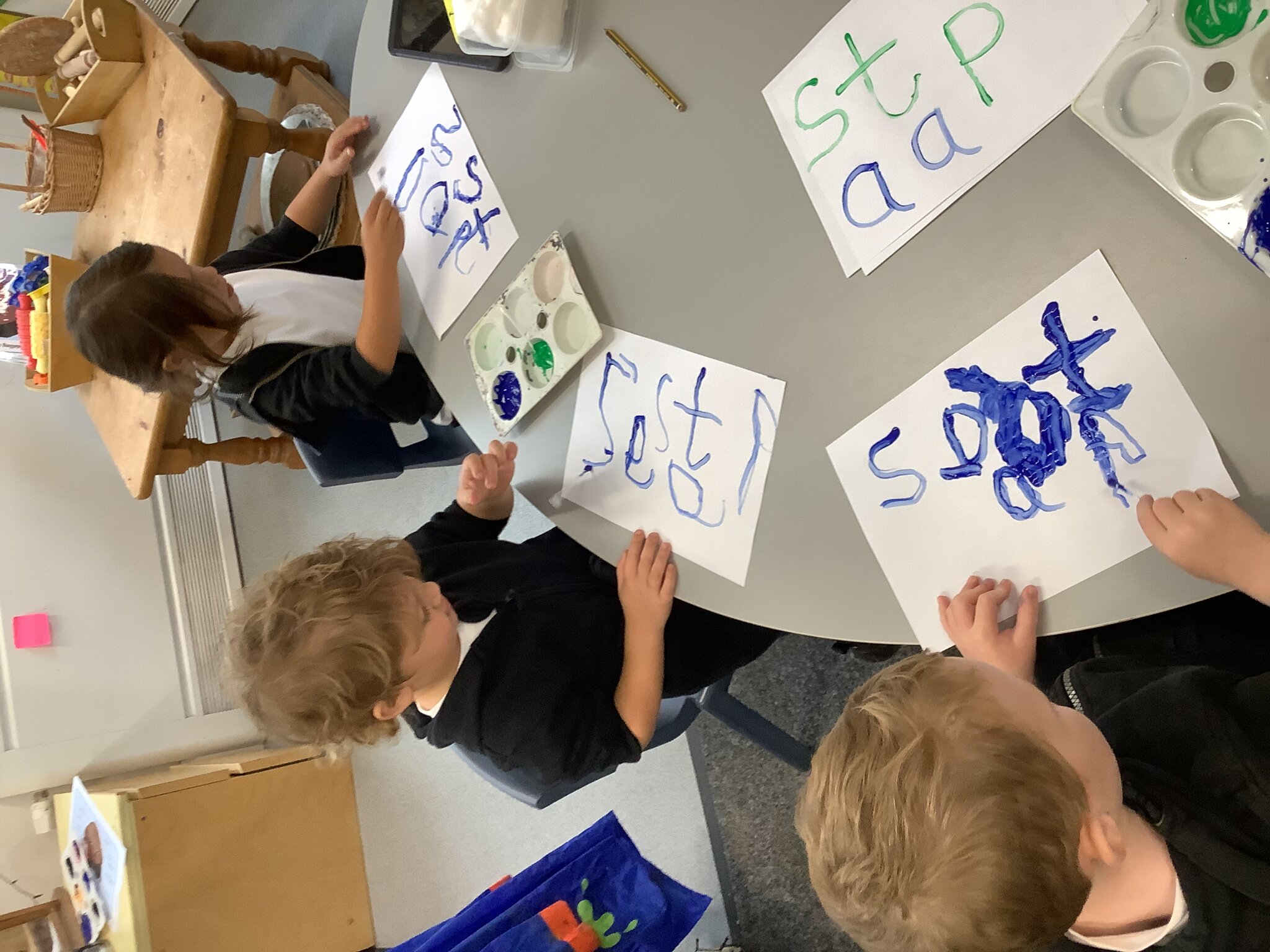 Image of Forming letters with paint!