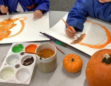 Image of We painted a pumpkin!