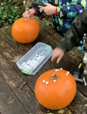 Image of Pumpkin hammering!