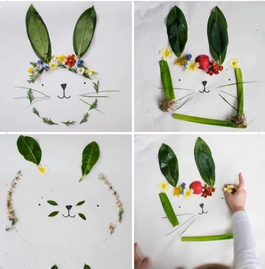 Image of Create Easter bunnies with natural materials!