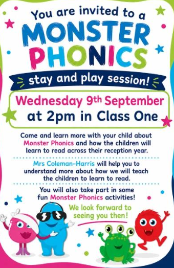 Image of Monster Phonics - Reception Stay and Play Session