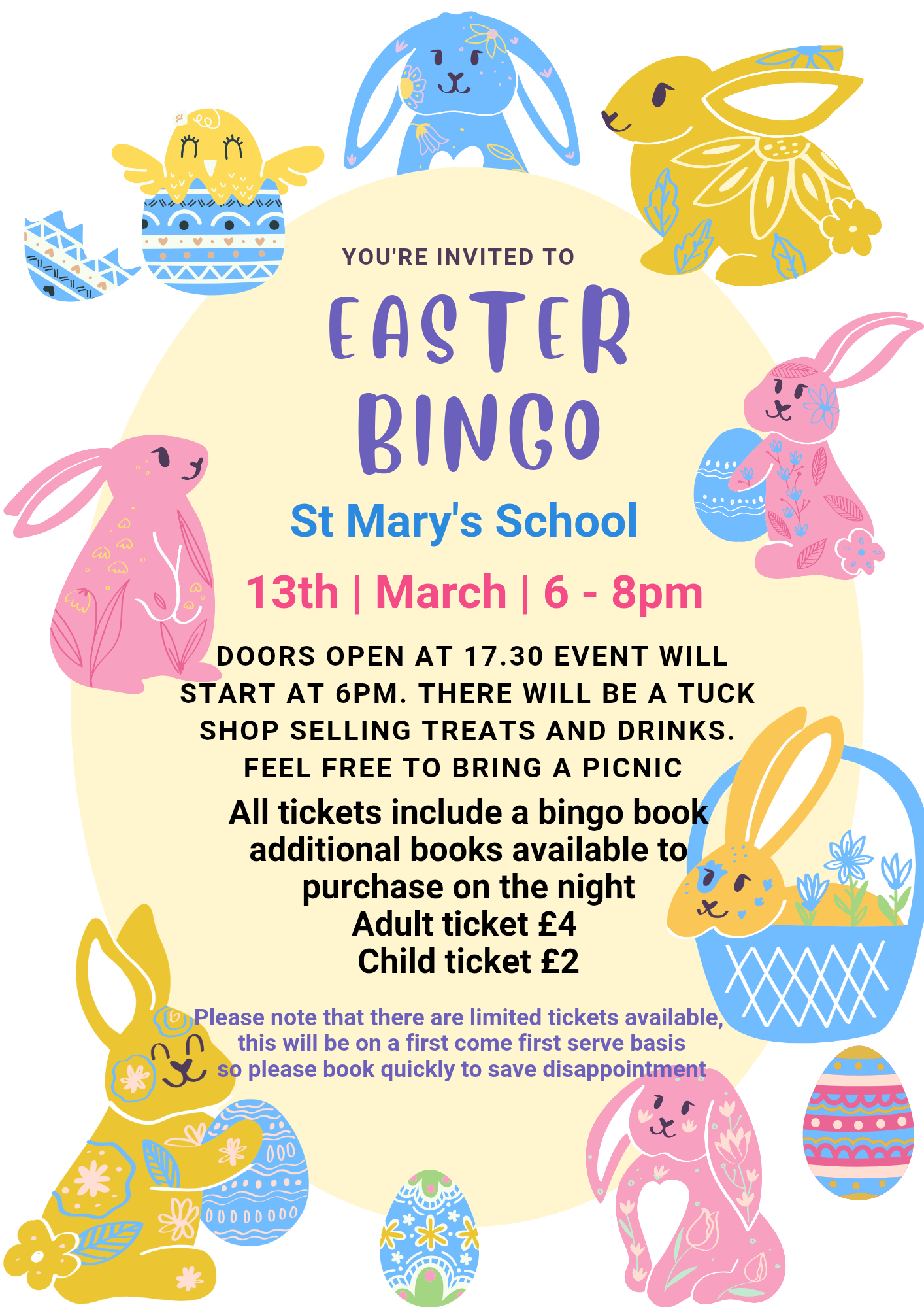 Image of PTA Easter Bingo