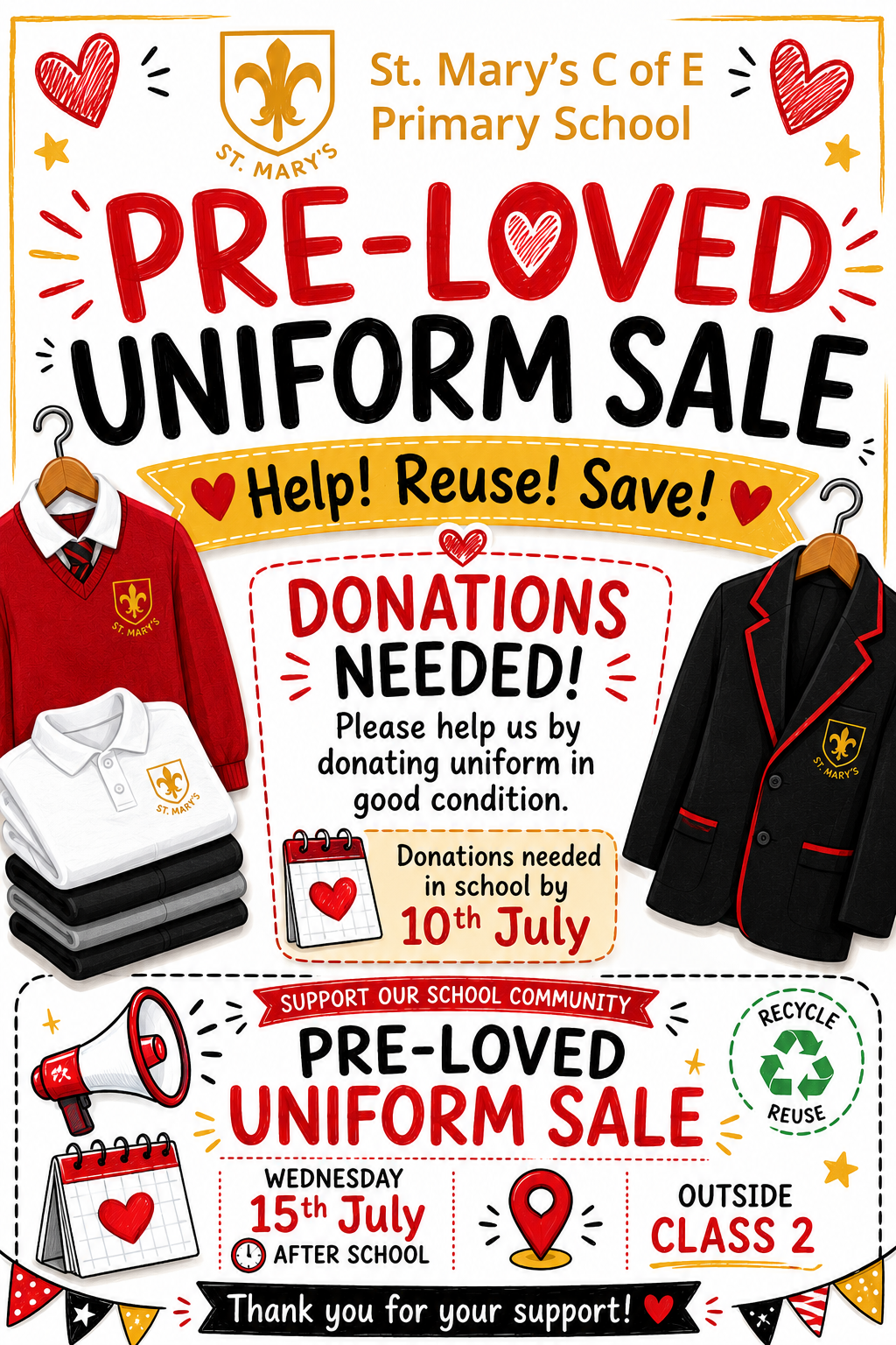 Image of PTA Pre Loved Uniform Sale