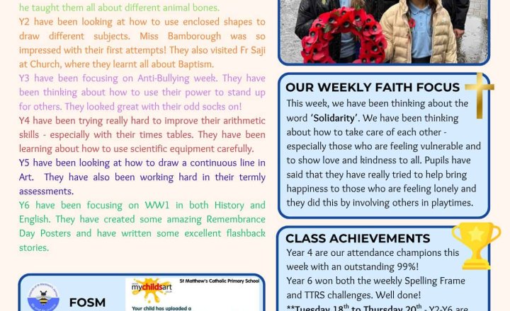 Image of Weekly Bulletin 14/11/25