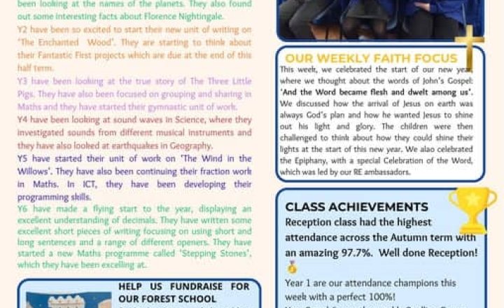 Image of Week 1 Spring Term Bulletin