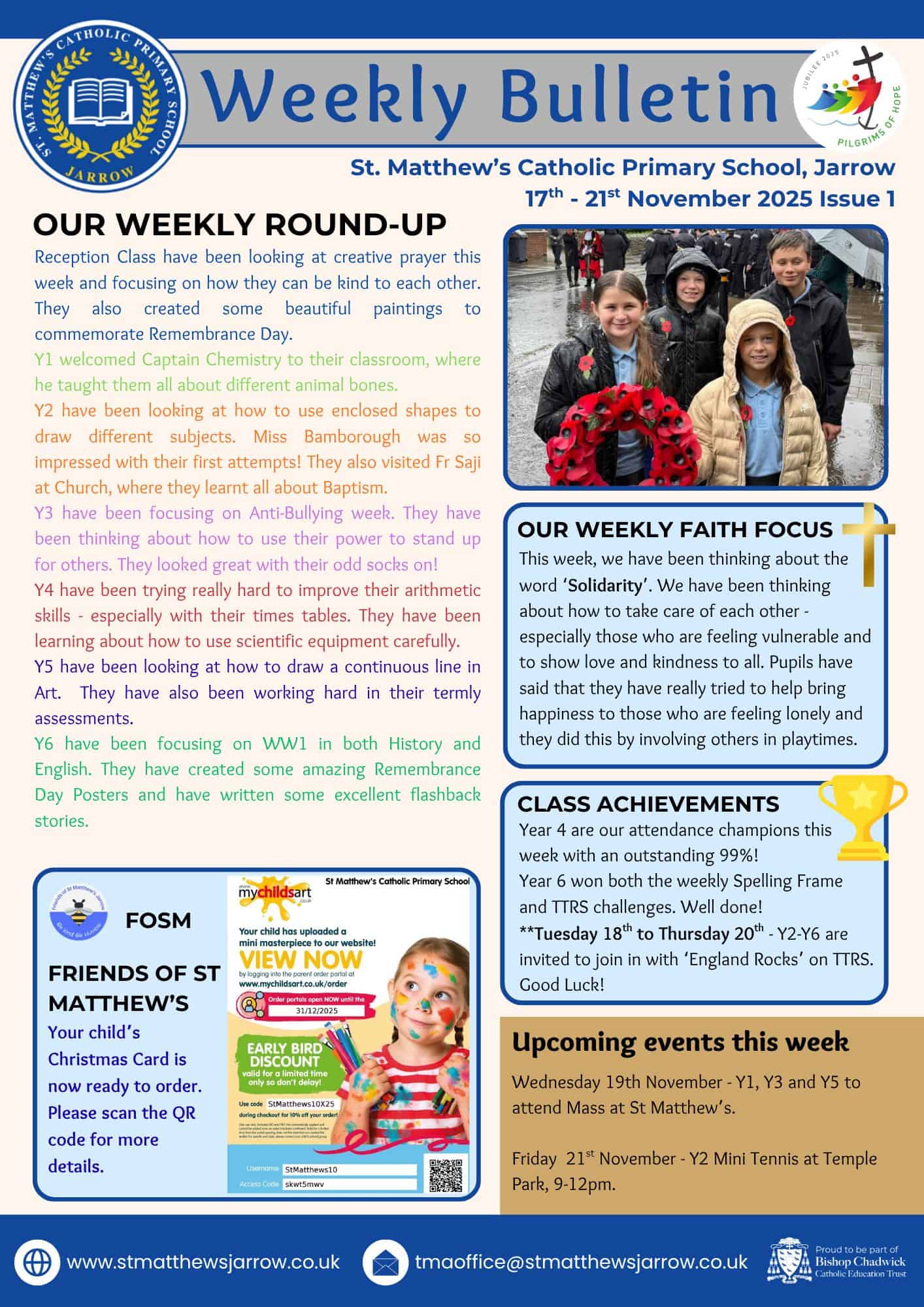 Image of Weekly Bulletin 14/11/25