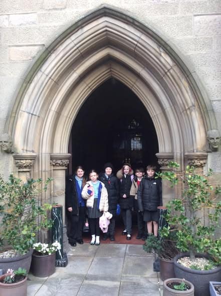 Image of RE Ambassadors visiting the Cathedral