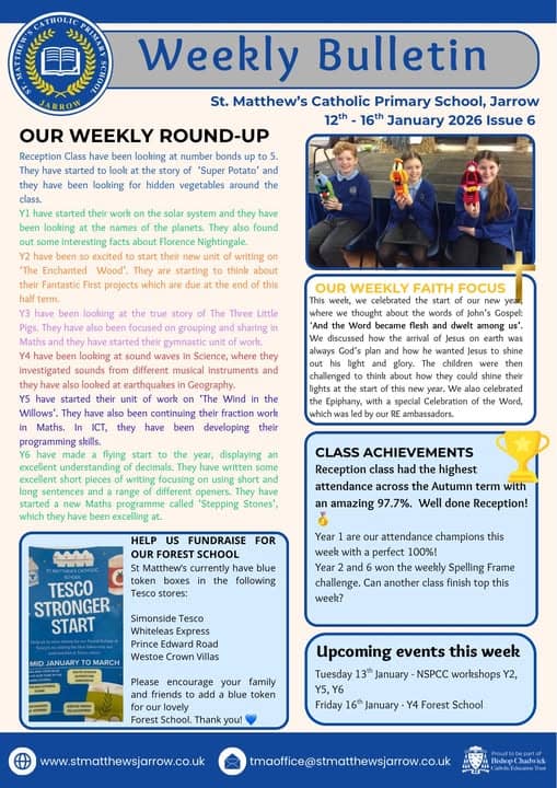 Image of Weekly Bulletins Spring Term