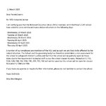 Image of Strike Action Letter