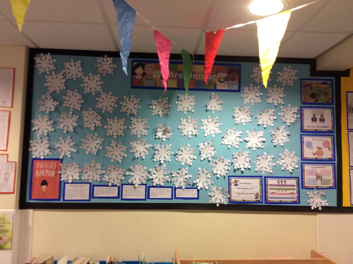 3J WBD SNOWFLAKE DISPLAY 2023 | St Matthews CofE Primary School