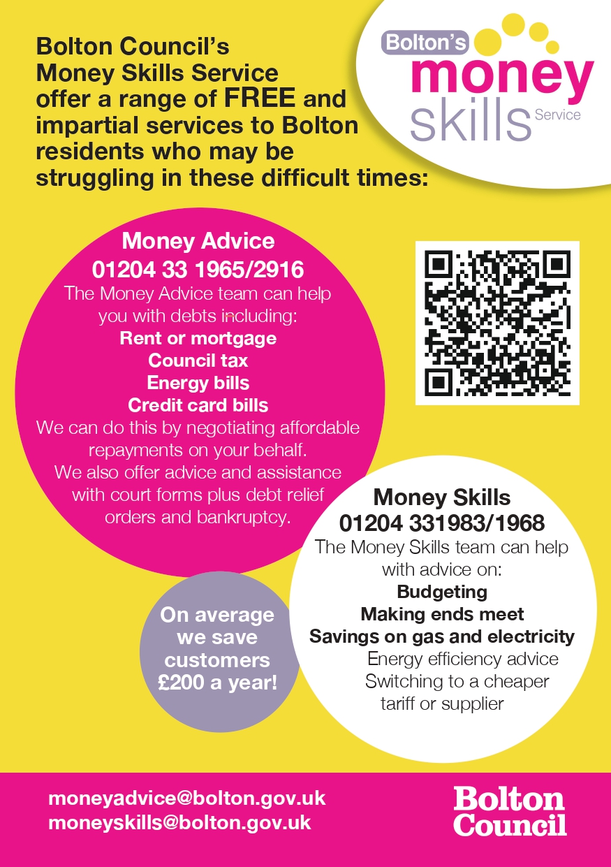 Image of Bolton Council's Money Skills Service