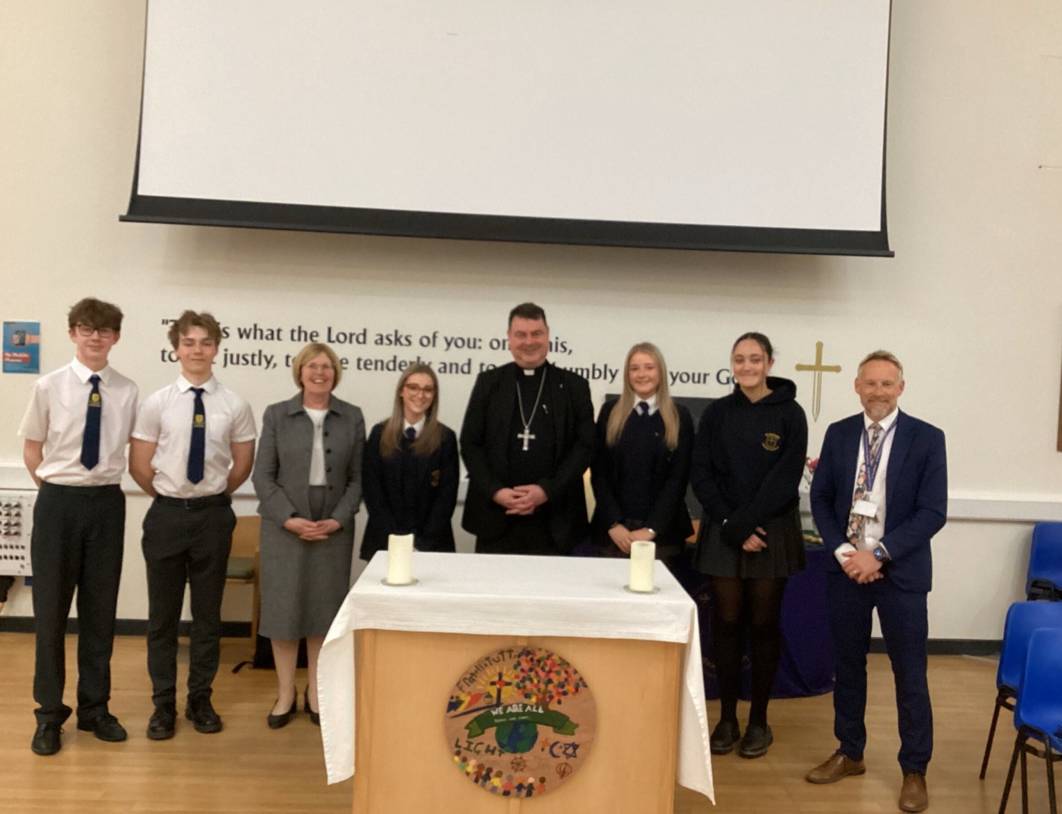 Bishop Stephen Wright visits St Michael's Catholic Academy