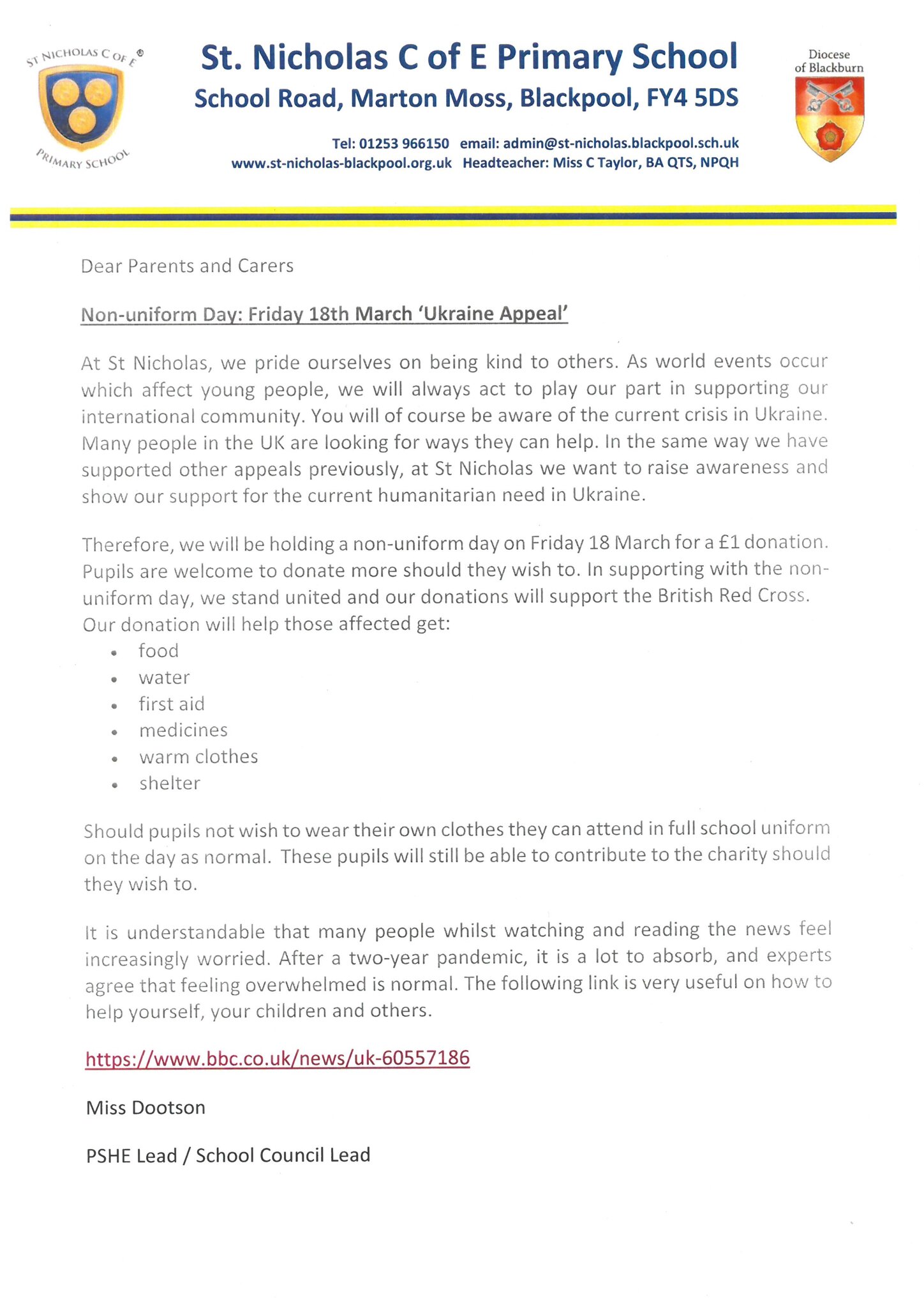 Image of Non-Uniform Day: Ukraine Appeal