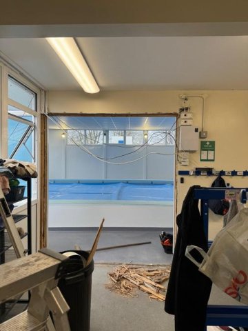 New pool doors!