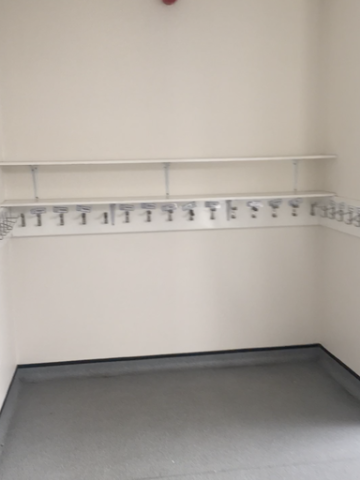 The tidiest cloakroom you have ever seen!