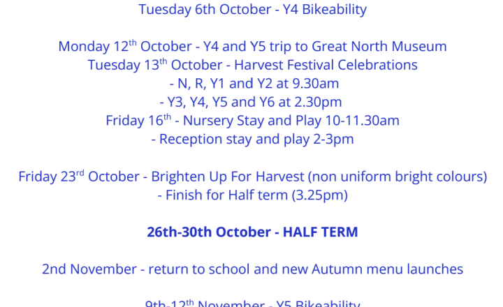 Image of Dates for the Diary