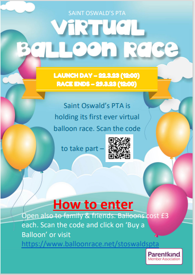 Image of PTA Virtual Balloon Race 2023