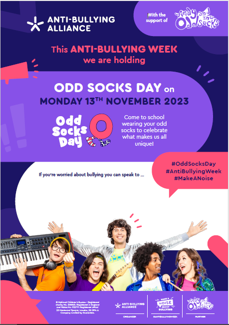 Image of ODD SOCKS DAY -ANTI-BULLYING