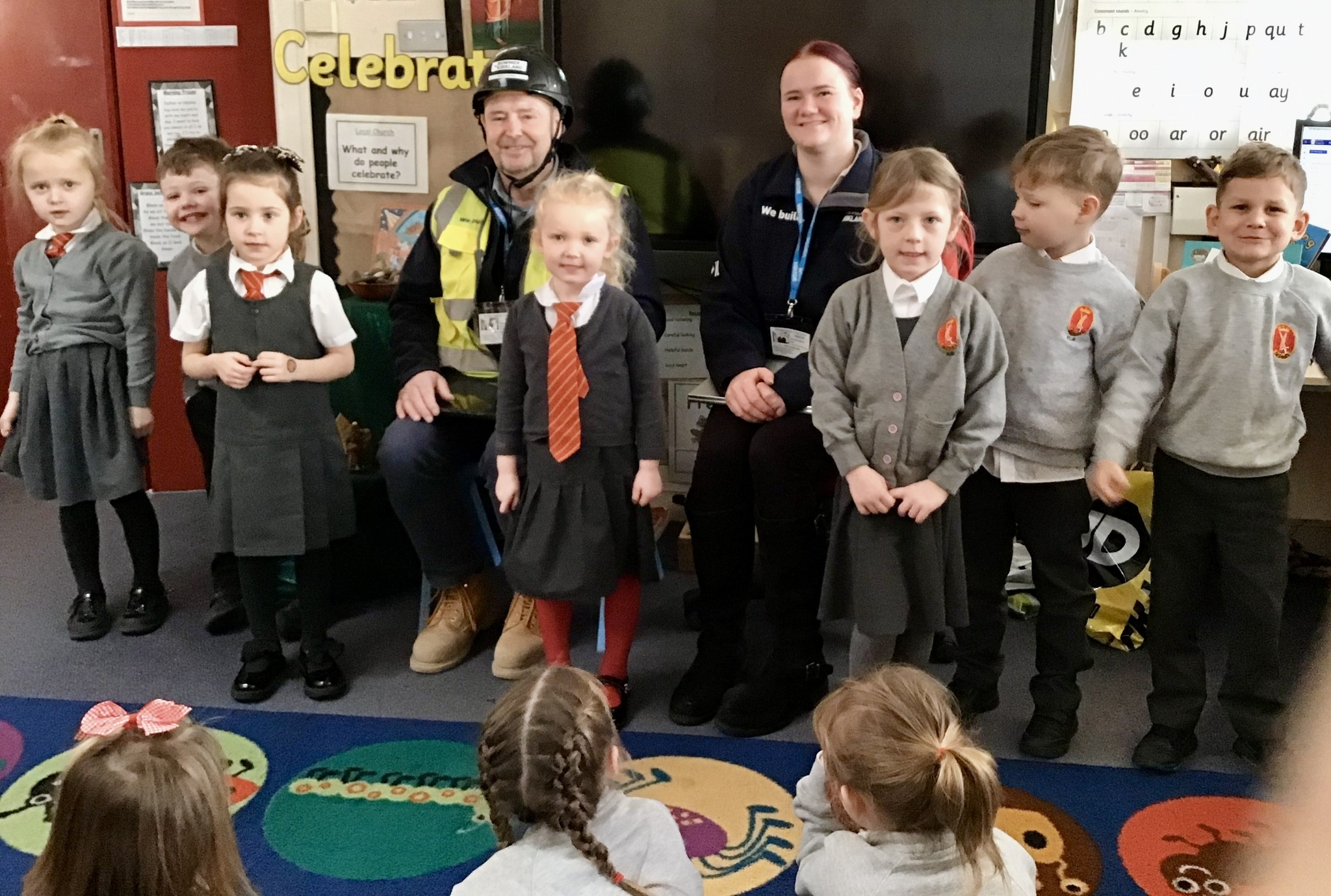 Image of Reception Meet Real Builders During ‘People Who Help Us’ Week at St Paul’s Catholic Primary School, Billingham