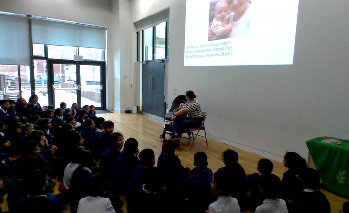 Image of Mrs Capewell came to visit