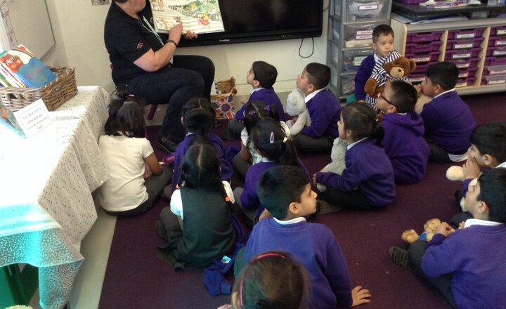 Image of EYFS Jubilee Celebration -Teddy bear story time.