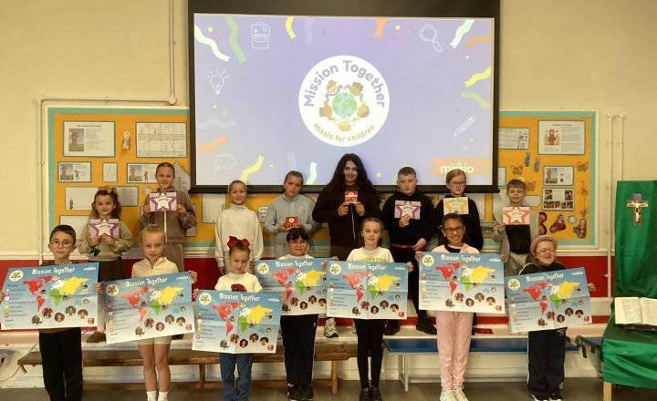 St Teresa's pupils raising money during non-school uniform day in aid of Mission Together