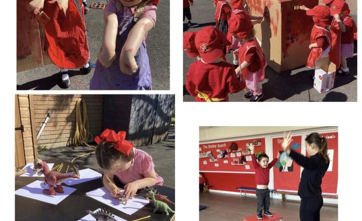 St Teresa's, Nursery pupils, enjoy their first week back after the Easter break