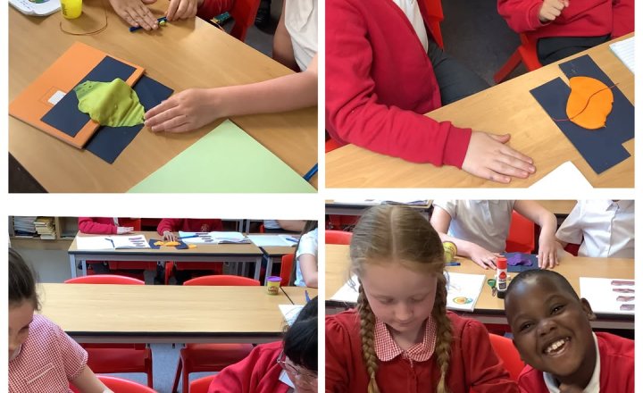 St Teresa's Geography class, explore how tectonic plates move using playdough as creative models