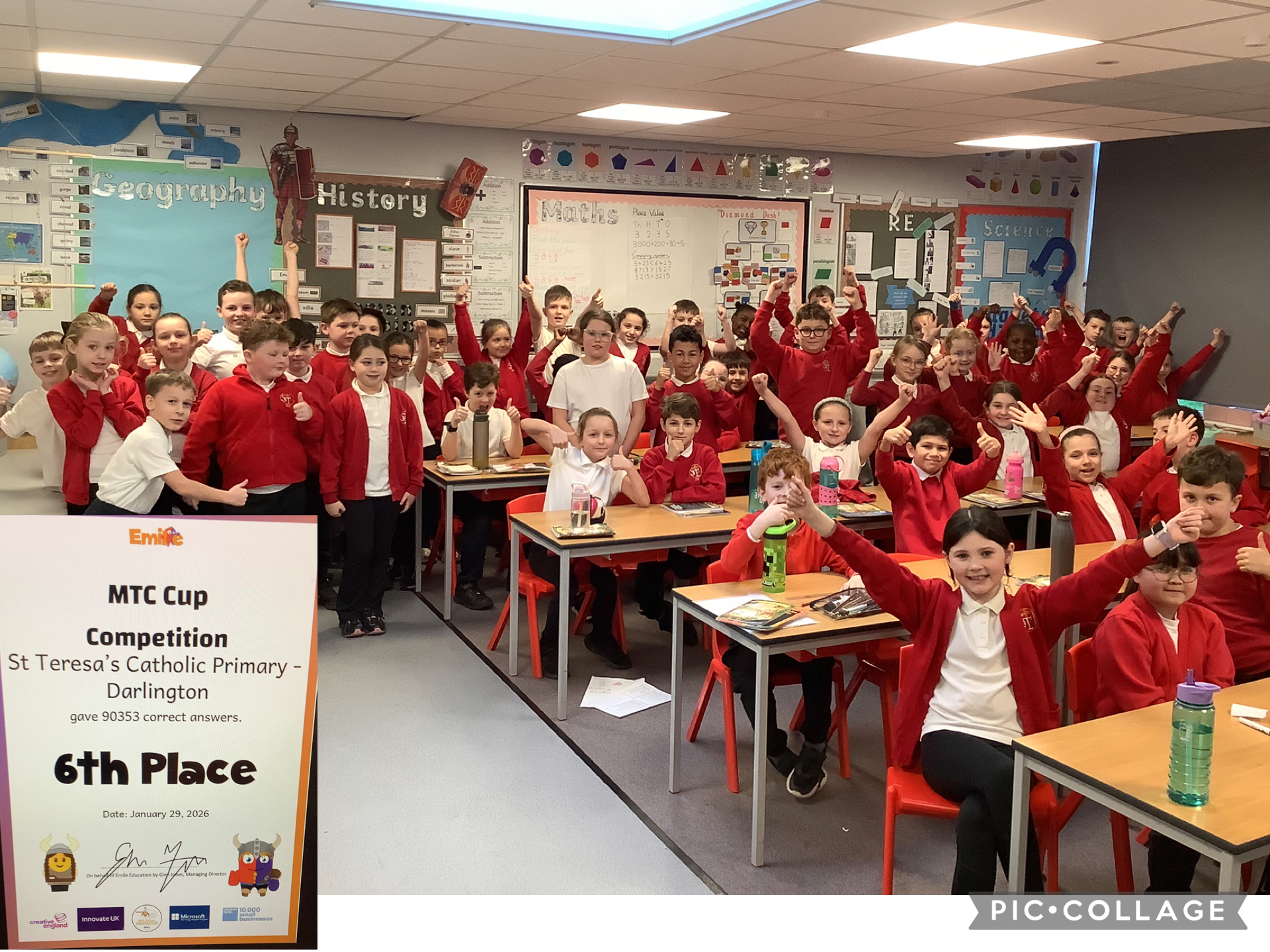 St. Teresa's pupils compete in the Emile Times Table National Finals