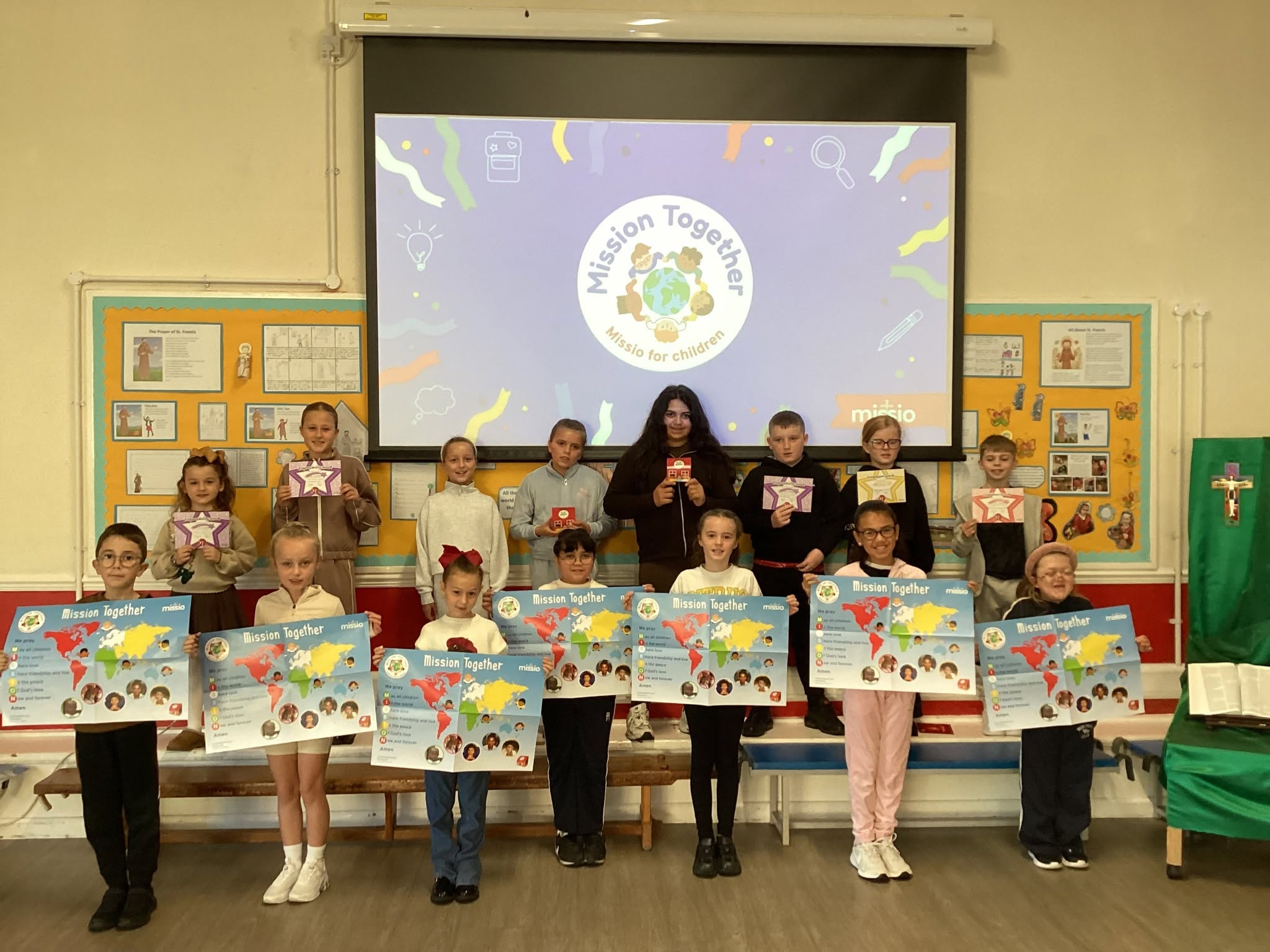 St Teresa's pupils raising money during non-school uniform day in aid of Mission Together