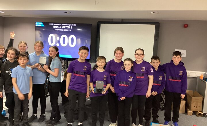 St Teresa's Tech team celebrate their success at their first regional competition