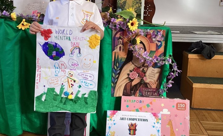 Finn, the 1st place winner of the Mental Health Art Competition