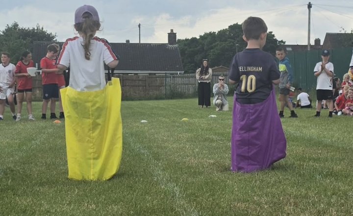 St Teresa's, Hartlepool, Reception pupils enjoying Sports Day 2026